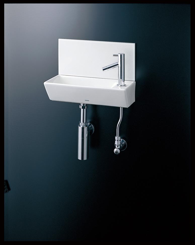大人気 TOTO 壁掛手洗器 角形 壁給水 壁排水 ボトルトラップ LSH50AB