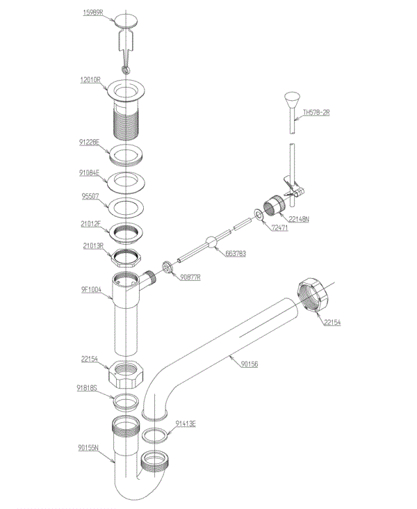 TOTO 水っぽかっ TLDP2201J 排水金具 Pトラップ 10個 