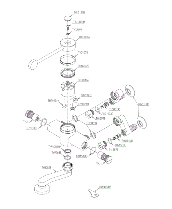 バルブ】 TOTO 開閉バルブ部 TH5B0162：マークテック バルブ - shineray.com.br