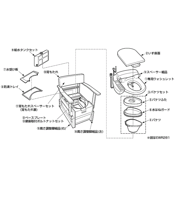 分解図情報 | TOTO:COM-ET [コメット] 建築専門家向けサイト